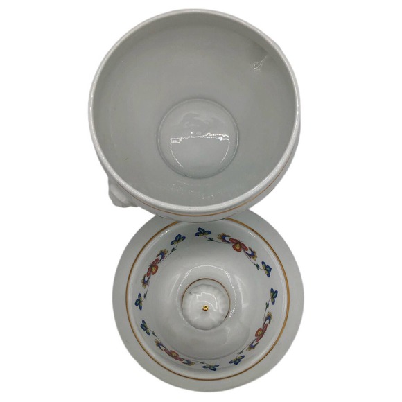 Porsgrund Porcelain Farmers Rose Tureen w/ Lid Norwegian Discontinued Mint Cond - Picture 8 of 10